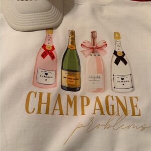 GIldan Champagne Party Sweatshirt and matching gap